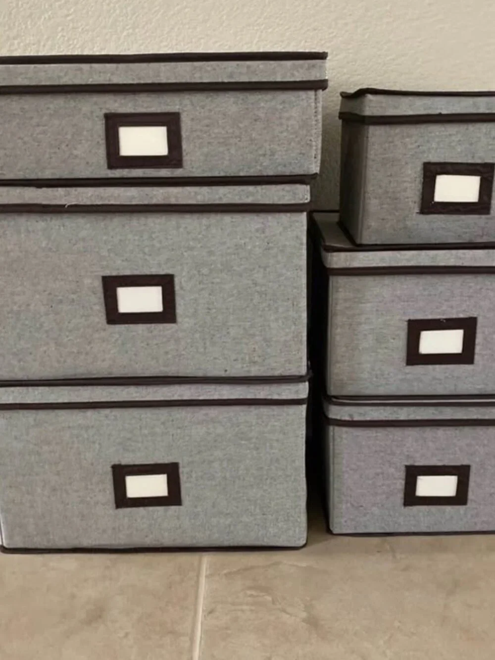 Set of The Container Store Fine China Storage